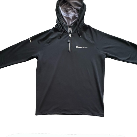 OrangeTheory Hoodie | Unisex | Medium | Black 1/4 Zip Pullover | Like New - Picture 2 of 13